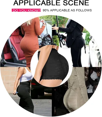 Vista 7 de NINGMI Women Butt Lifter Padded Shapewear Enhancer Control Panties Body Shaper Underwear