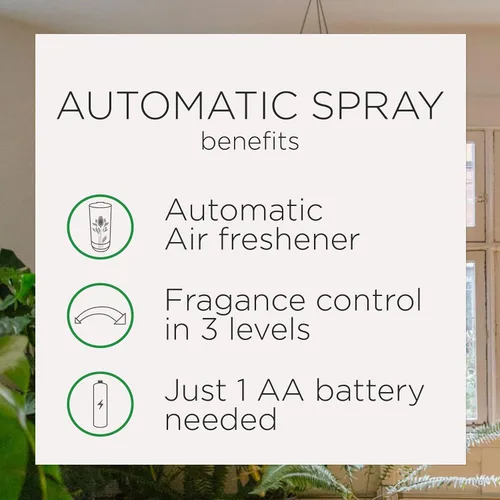 Vista 4 de Air Wick - repuestos en espray para ambientador automático, olor a agua fresca, 1 unidad, aceites esenciales, neutraliza malos olores