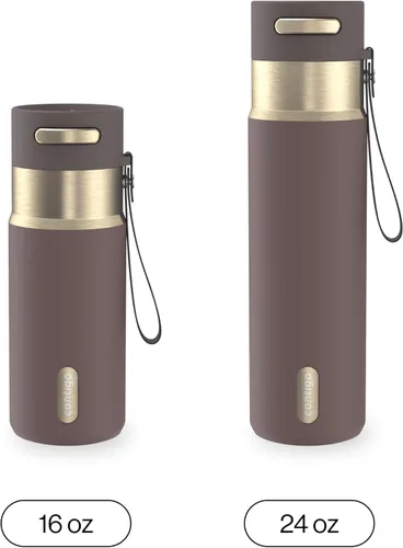 Vista 5 de Contigo Autoseal - Botella de agua de acero inoxidable con aislamiento al Terra Champagne