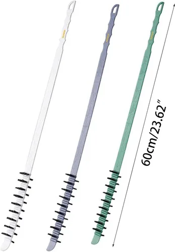 Vista 3 de Cepillo de limpieza para lavadora para cilindro interior de tambor quitar Mycete Cepillo limpiador flexible Herramienta de limpieza del hogar Verde