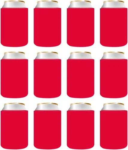 Vista 24 de QualityPerfection Fundas enfriadoras de latas de cerveza (25) de espuma, portavasos de 12 oz para sublimación personalizada HTV, vinilo, bricolaje