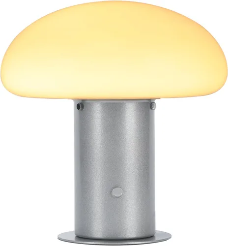 Vista 8 de Lámpara de hongo, lámpara de mesa retro con interruptor de control táctil, lámpara de mesita de noche regulable de 3 vías para dormitorio y sala