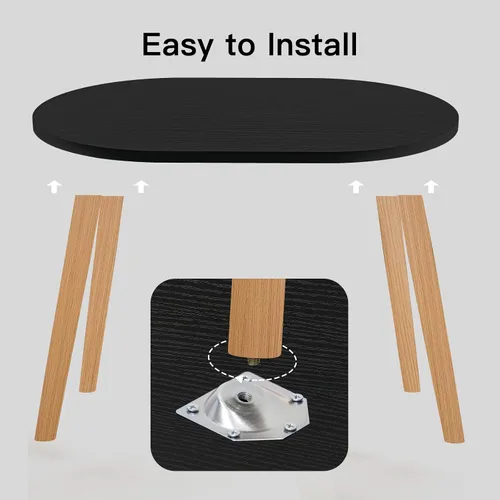 Vista 7 de Mesa de centro pequeña para espacio pequeño, mesa baja, mesa de pie para sentarse en el suelo, mesa de centro japonesa para sala de estar, mesas