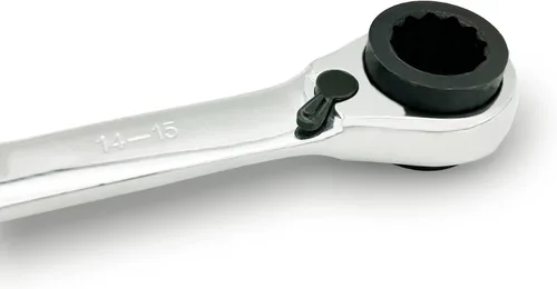 Vista 6 de Llave de trinquete 4 en 1 llave de extremo de caja doble llave de trinquete, llave de trinquete de cabeza flexible, llave de trinquete de anillo