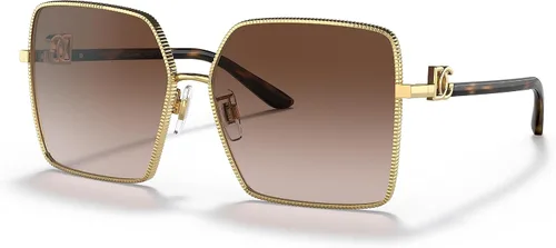Vista 3 de Dolce&Gabbana womens Fashion Sunglasses Round Fashion Sunglasses Negro/Gris oscuro