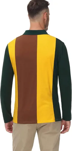 Vista 3 de PJ Paul Jones Polo de ajuste cómodo para hombre, camiseta casual de golf
