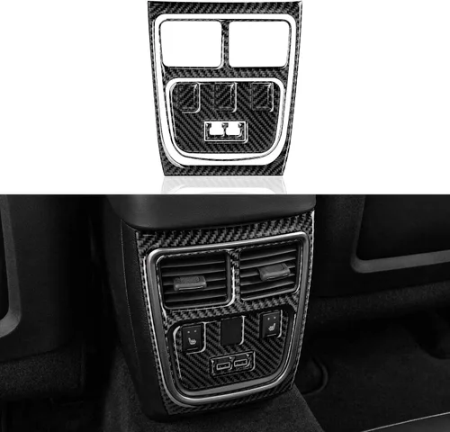 Vista 28 de Coche cambio cambio panel cubierta calcomanías para 2011 2012 2013 2014 Dodge cargador accesorios fibra carbono interior pegatinas