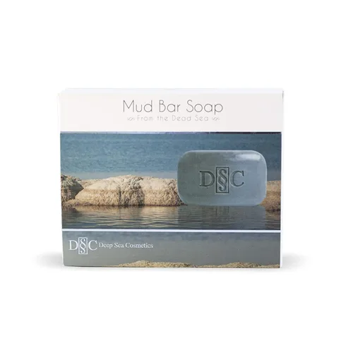Vista 2 de Deep Sea Cosmetics Jabón de lodo del Mar Muerto - Nutritivo Jabón de lodo del Mar Muerto con minerales del Mar Muerto (paquete de 2)