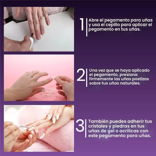 Vista 7 de Mia Secret, Pegamento de uñas con calcio y vitamina E, Cepillo en n.º 335