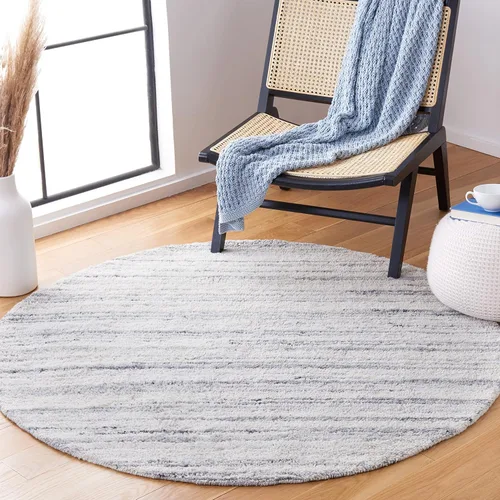 Vista 24 de SAFAVIEH Casablanca Shag Collection - Alfombra decorativa, 2 pies 3 pulgadas x 5 pies, turquesa y marfil, lana maciza hecha a mano, ideal para sala
