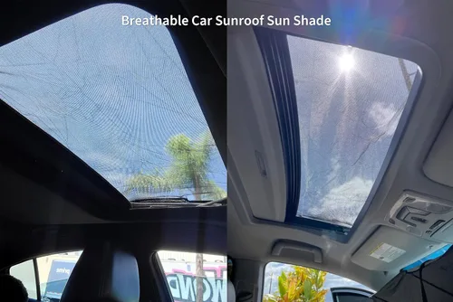 Vista 9 de Parasol Magnético para Coche, Pantalla Magnética de Malla Transpirable para Acampar y Estacionar, Protección UV de Instalación Rápida para Techo
