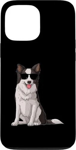 Vista 24 de Border Collie With Sunglasses Funny Border Collie Owner Dog Case for iPhone 16