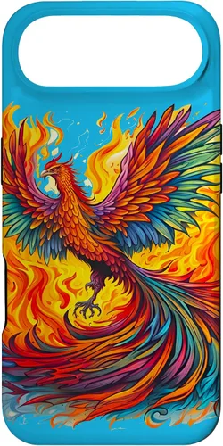Vista 26 de Fantasy Cute Rising Phoenix Flames Case for iPhone 15