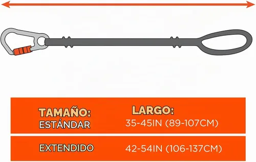 Vista 7 de Ergodyne squids Cordón Elástico para herramientas – Single – Mosquetón Negro