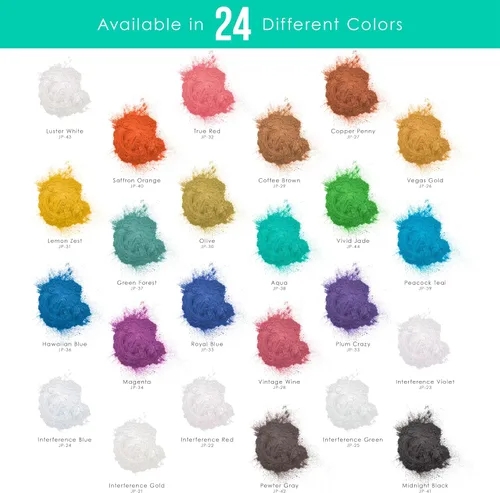 Vista 4 de U.S. Art Supply Polvo de pigmento perla de mica, Aqua 3.5 oz (100g)