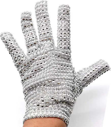 Vista 3 de Guantes de diamantes de imitación para niños espumosos guantes de lentejuelas guantes de traje para fiesta demostración Halloween regalo de Navidad