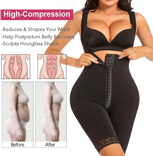 Vista 2 de MASHINE Fajas colombianas moldeadoras para mujer, con control de abdomen, moldeador de cuerpo, prendas de compresión