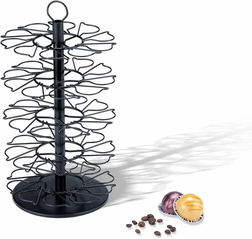 Vista 4 de Soporte de carrusel Vertuo de 5 niveles para Nespresso Vertuo Pod Coffee Pod Holder (capacidad de 50 cápsulas)