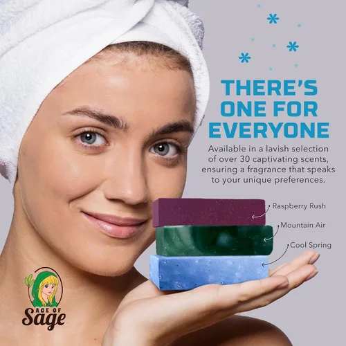 Vista 7 de Jabón de barra natural para hombres – Juego de regalo de barras de jabón de baño veganas – Jabón de proceso frío hecho a mano con aceite esencial