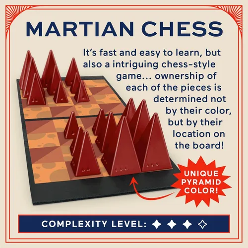Vista 2 de Juego de ajedrez marciano - Estrategia de flexión mental para dos jugadores