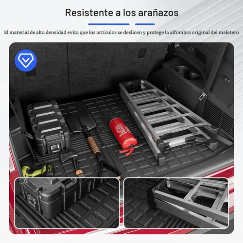 Vista 4 de Xipoo Alfombrilla de carga compatible con Toyota Highlander 2014-2019, alfombrilla de maletero para respaldo, forro de carga de repuesto