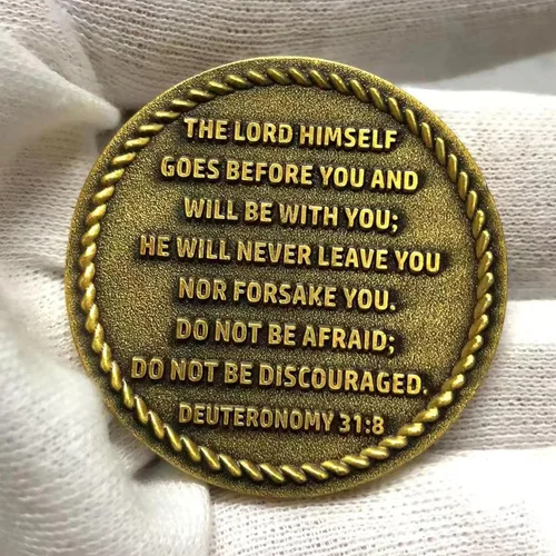 Vista 2 de Anclado en Cristo El Señor es mi luz y mi salvación Christian Challenge versículos de la Biblia, ficha de bolsillo perfecta como regalo de Paquete