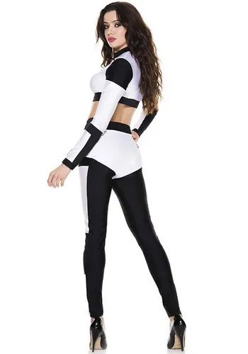 Vista 2 de Disfraz Sexy de Soldado Galáctico para Mujer Multicolor