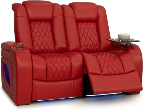 Vista 28 de Seatcraft Asientos de cine en casa Virtuoso LT Tawny Single reclinable Leonado