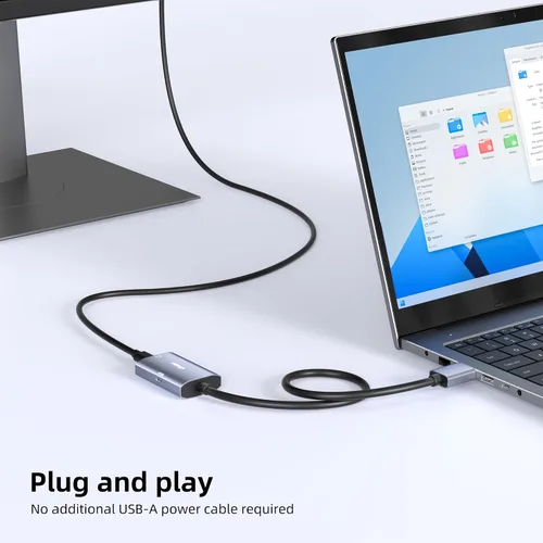 Vista 7 de Adaptador DisplayPort a USB C 8K a 30Hz 4K a 144Hz (requiere modo Alt DP)