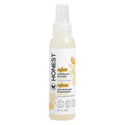 Vista 12 de The Honest Company Hair Detangler, Citrus Vanilla Refresh, 4 fl oz, 3 Pack