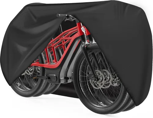 Vista 13 de Funda de bicicleta para 1 bicicleta, 600D, para almacenamiento al aire libre, impermeable y resistente, funda de bicicleta para bicicleta eléctrica