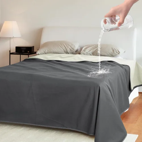 Vista 10 de Catalonia Manta impermeable para cama, protector reversible de forro polar para sofá, muebles, mantas a prueba de fugas para perros 60 x 80 Inch