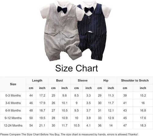 Vista 5 de Yierying - Mono de manga corta para niños y niñas, de algodón, para verano, 2 piezas, mameluco, ropa de bebé