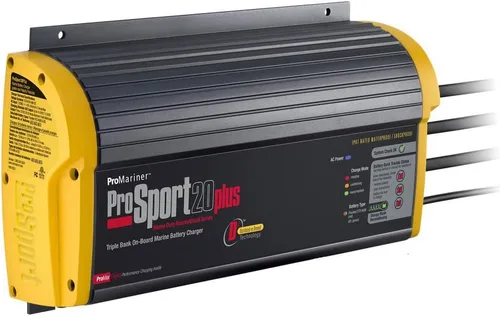 Vista 2 de PRO MARINER ProMariner 44029 ProSportHD 20 Plus - Cargador de batería de 20 amperios/3 bancos, negro, estándar