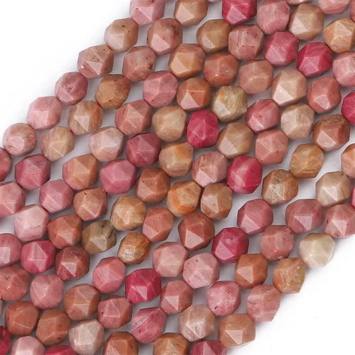 Vista 12 de BEADIA Cuentas redondas de facetas de piedra natural de amazonita de 6 mm para hacer joyas, tira de 36 cm