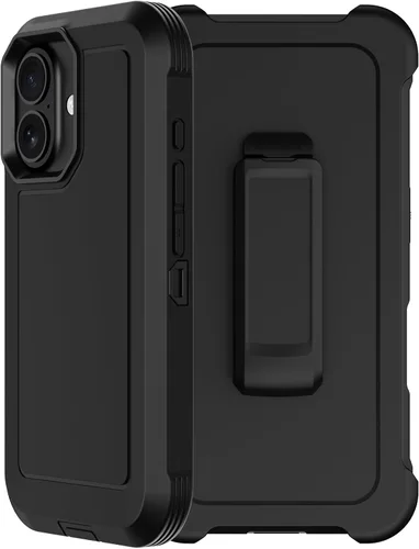 Vista 10 de Funda para iPhone 13 Pro Max con Clip para Cinturón, 2 x Protector de Pantalla, Protección contra Caídas de Grado Militar, Servicio Pesado, Cuerpo