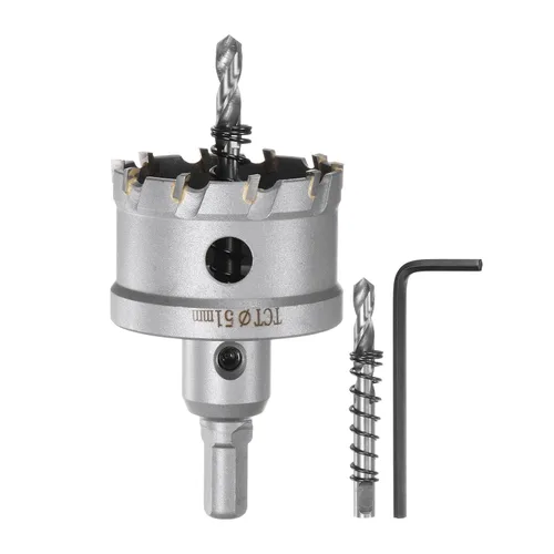 Vista 11 de HARFINGTON Cortador de carburo de sierra de agujero de metal de 0.472 in / 0.47 pulgadas de diámetro para acero inoxidable, metal, aleación