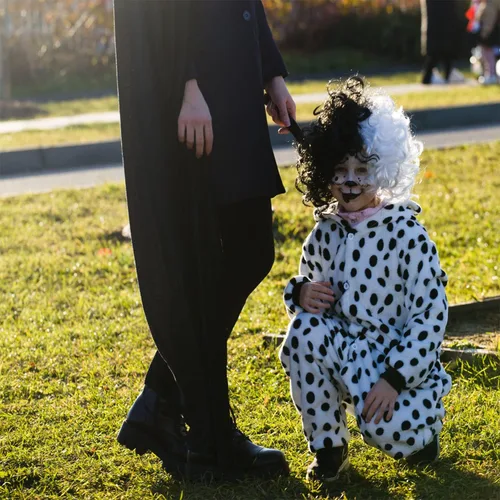 Vista 7 de Disfraz de dálmata para bebé niño y niña, traje de Halloween