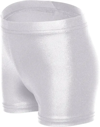 Vista 3 de iLover Pantalones cortos de gimnasia atlética para niñas de color sólido