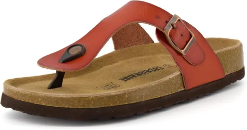 Vista 8 de CUSHIONAIRE Sandalia Leah con plantilla de corcho para mujer con +Comfort