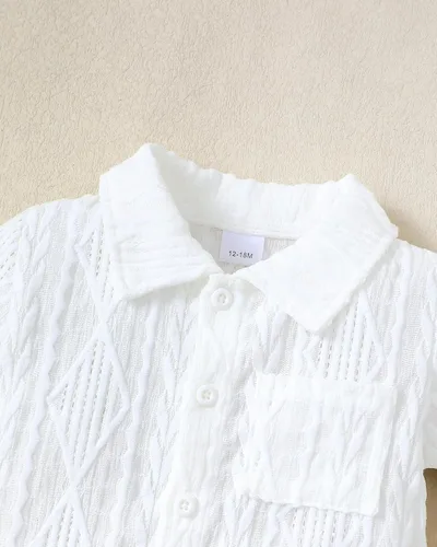 Vista 73 de Conjunto de ropa de verano para bebé y niño, camiseta de manga corta de algodón, pantalones cortos de dinosaurios, conjunto de ropa para niño