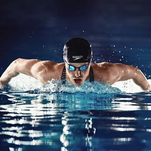 Vista 3 de Speedo Gorro de natación unisex para adultos de silicona Aqua V