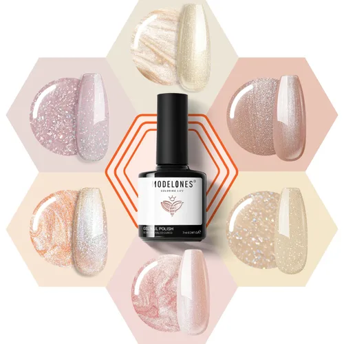Vista 23 de modelones Juego de imanes de ojo de gato, esmalte de gel francés con corazón de ojo de gato, kit de herramientas de uñas de doble cabeza 5 en 1