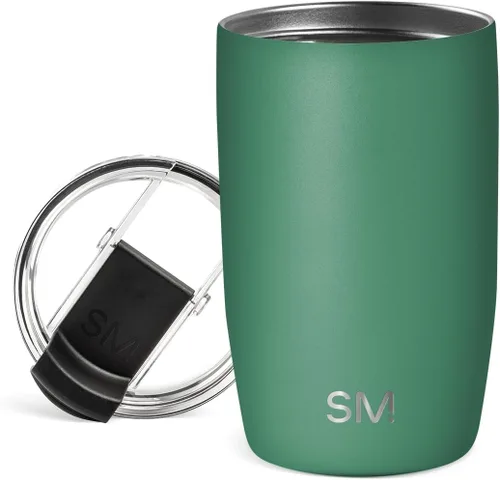 Vista 39 de Simple Modern Taza de café de viaje Tumbler con tapa abatible Reutilizable, aislada, de acero inoxidable, taza de café helado Cold Brew, termo