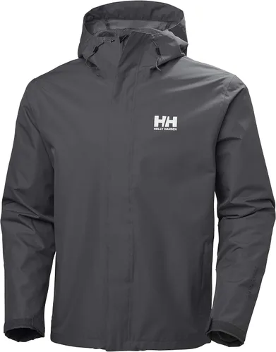 Vista 10 de Helly-Hansen Seven J - Chaqueta impermeable resistente al viento transpirable para hombre Sorbete de naranja 320