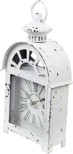Vista 7 de Lily's Home Reloj de manto estilo estación de tren Grand Central de inspiración vintage, silencioso sin tictac con movimiento de cuarzo, se adapta a
