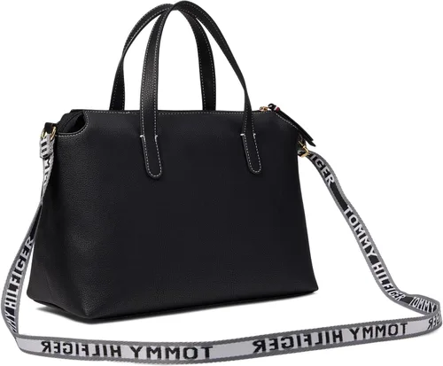 Vista 2 de Tommy Hilfiger Gina II Convertible Top Zip Satchel Pebble PVC