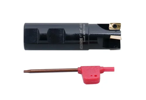 Vista 15 de Accusize Industrial Tools Molino de extremo indexable de hombro cuadrado de 90 grados de 1/2 '' con insertos de carburo Apkt11T3, 0056-0913