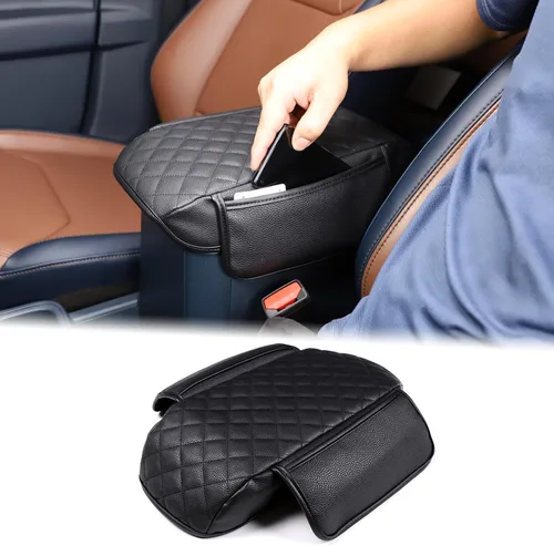 Vista 12 de Aunginsy Funda Protectora para Consola Central de Automóvil Compatible con Ford Maverick 2022-2025, Funda Cojín Protector de Tapa de Caja