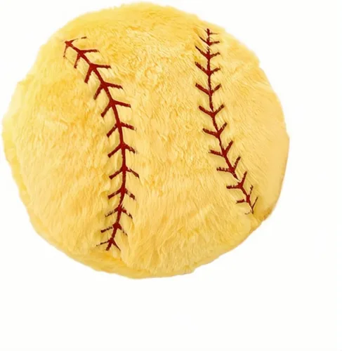 Vista 13 de Almohada Deportiva de Béisbol Suave y Esponjosa Cojín Decorativo Juguete, 14" Juguetes de Peluche de Béisbol Deportivo Duraderos, Juguetes